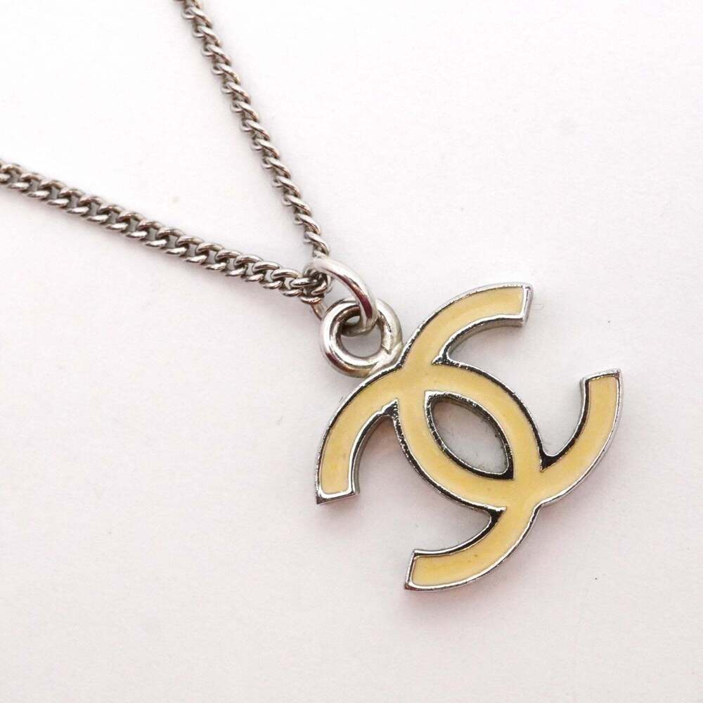 CHANEL White Logo Necklace - Picture 2 of 8